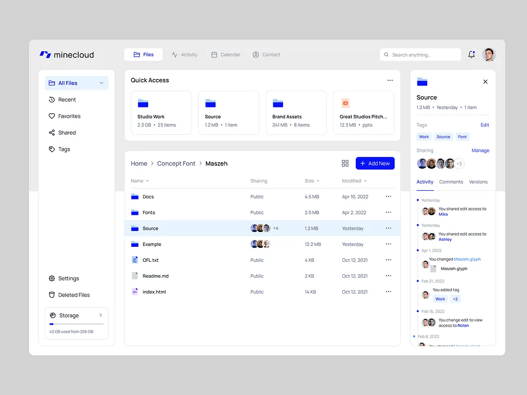 AI-powered dashboard interface